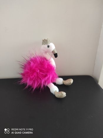 Peluche flamant rose