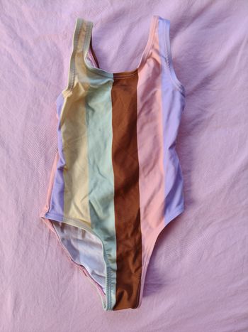 Maillot une pièce fille Zeeman brun rose 92 cm