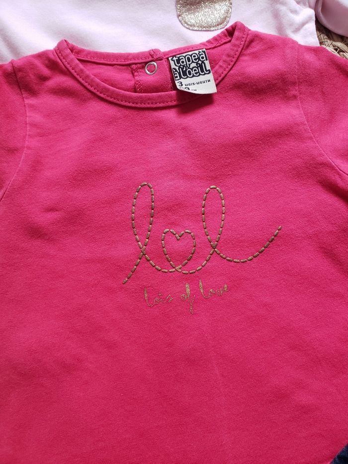 Lot 3 mois bebe fille 10 articles - photo numéro 5