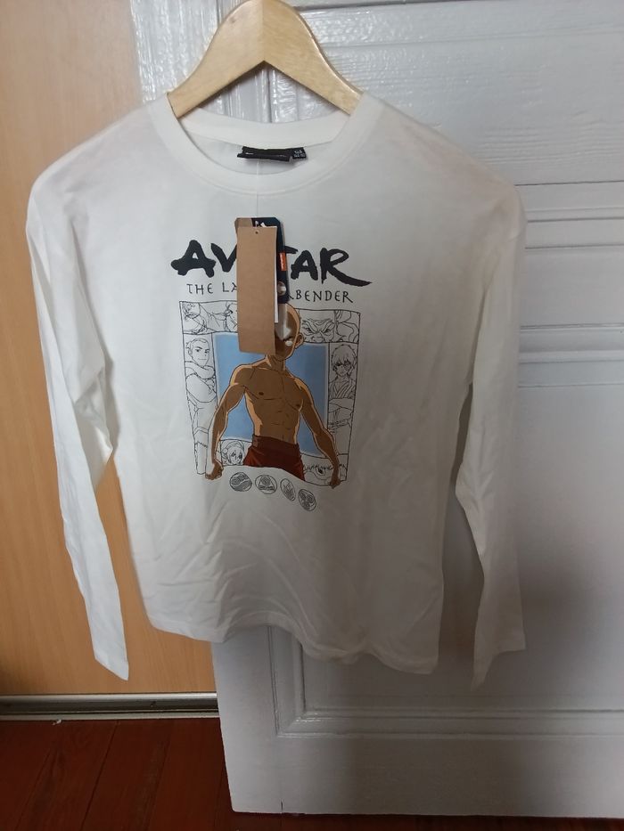 Tee-shirt Avatar blanc et multicolore