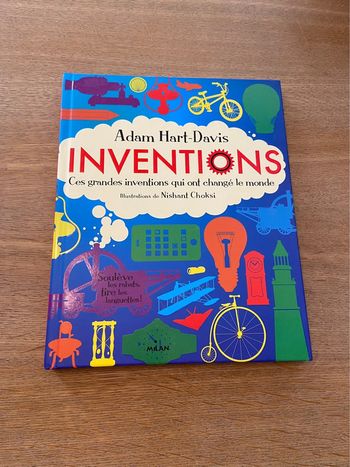 Livre animé Inventions Éditions Milan état neuf