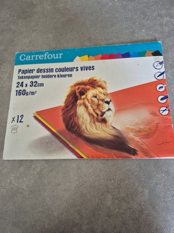 Papier dessin couleur carrefour