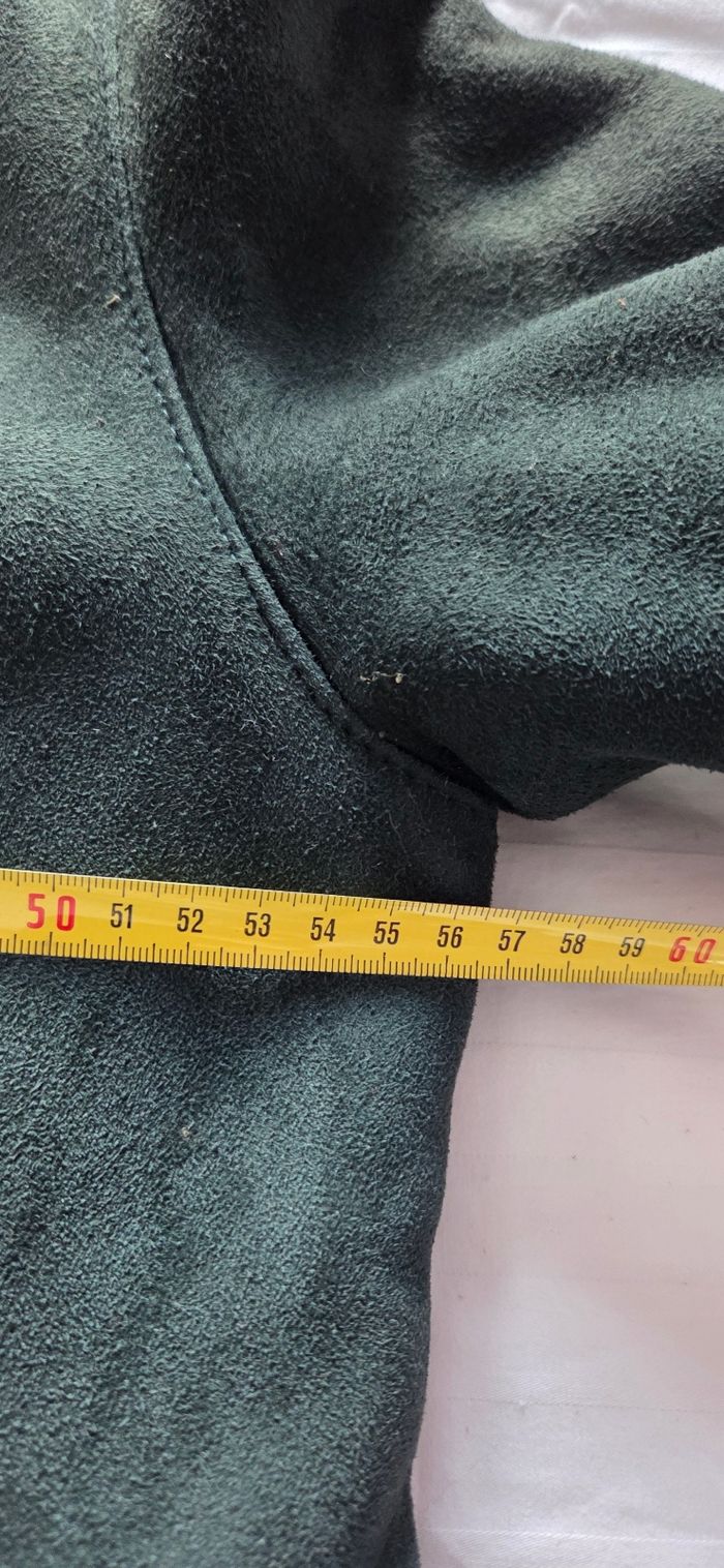 Manteau agneau véritable vert forêt Jekel T.46 - photo numéro 8