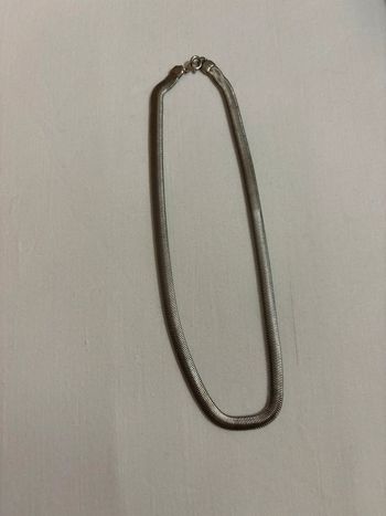 Collier ras du cou argenté