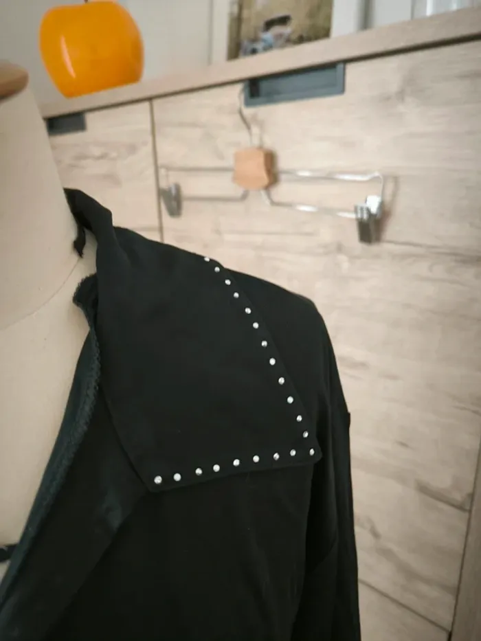 Chemise noire satinee - photo numéro 2