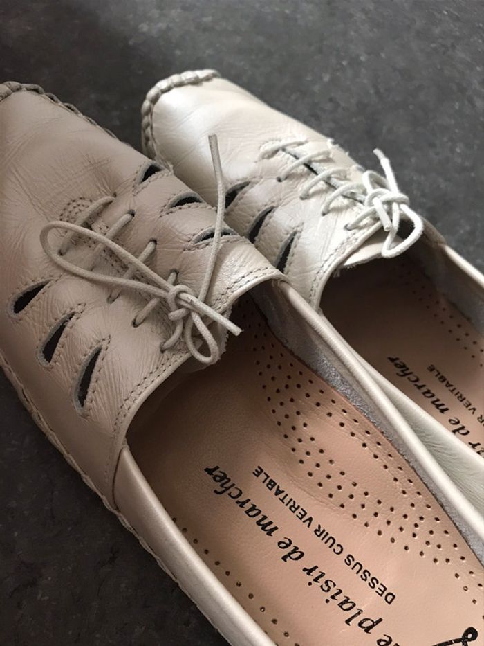 Chaussures femme Luxat pointure 42 couleur nacre - photo numéro 4