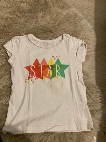 T shirt manche courte fille 4/5 ans