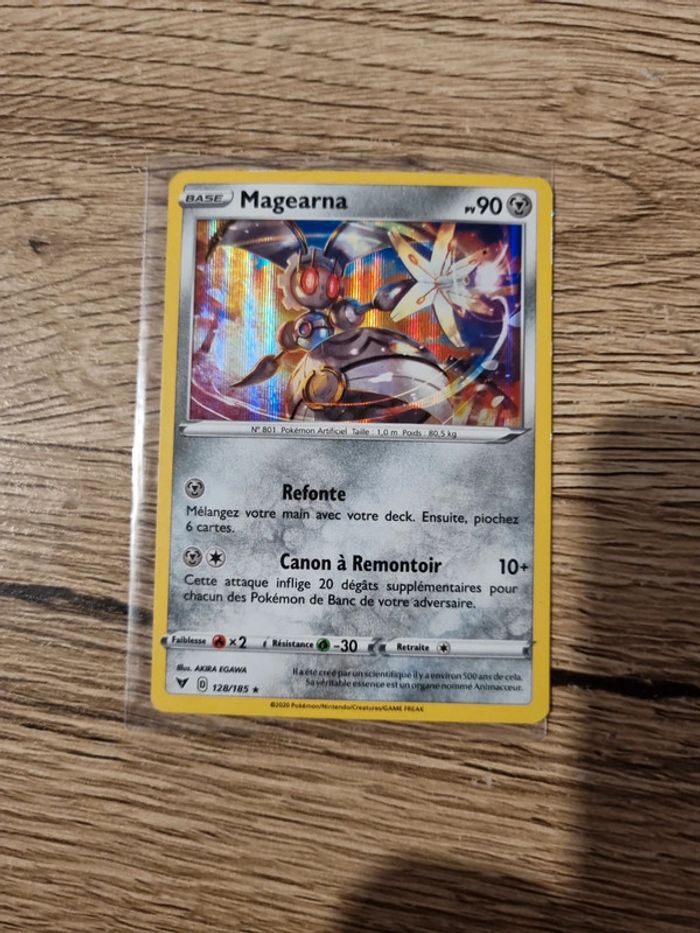 Carte pokémon magearna holo 128/185 année 2020 - photo numéro 2