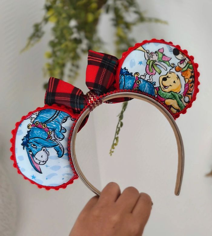 Disney ears de Noël thème winnie - photo numéro 2