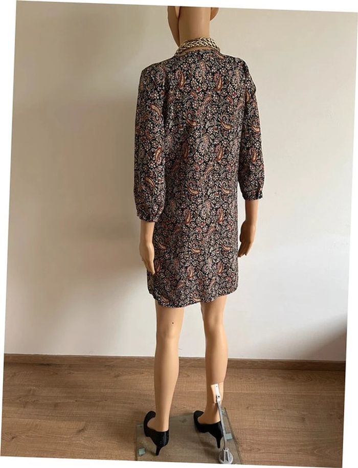Robe imprimée avec manches 3/4 Cache Cache taille S TBE - photo numéro 10