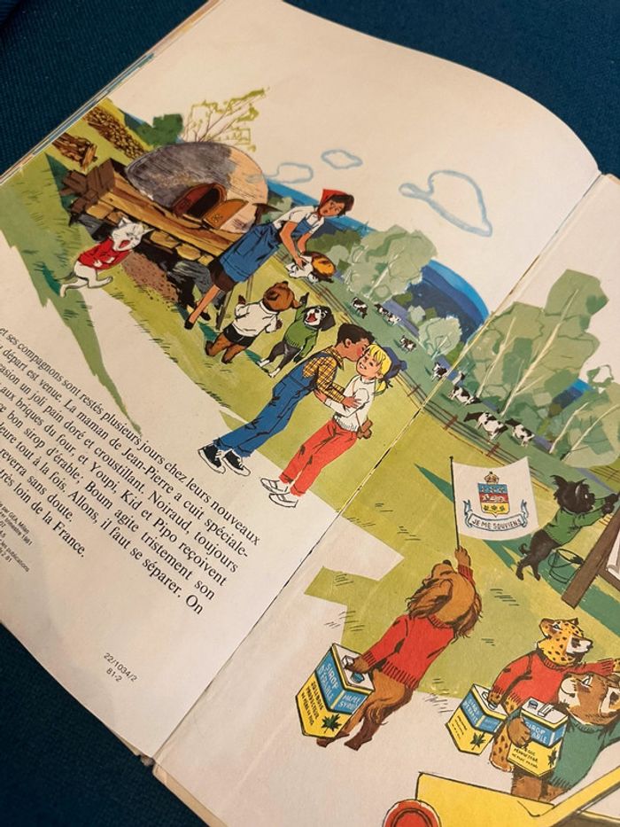 1981 Livre ancien blanc Caroline au Canada Grands albums Hachette bd Pierre Probst - photo numéro 8
