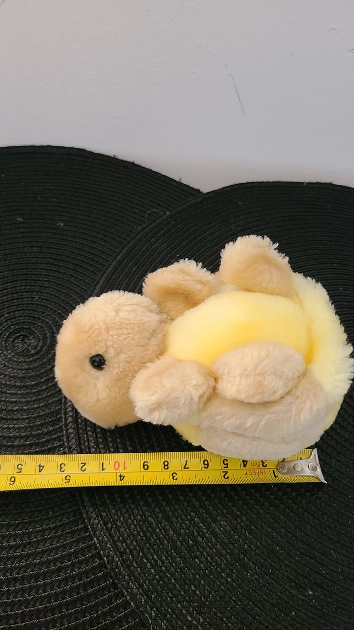 Peluche petite tortue jaune - photo numéro 4