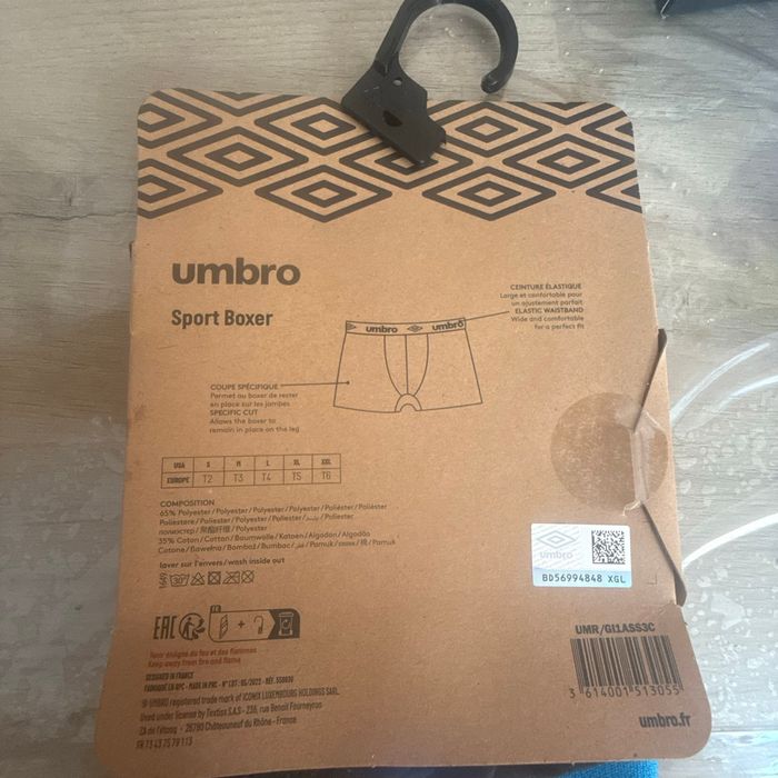 Caleçon umbro - photo numéro 2