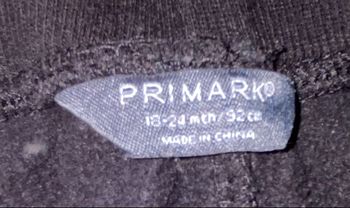 Jogging primark noir 18/24 mois bon état