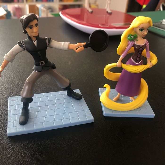 Lot 5 figurines Disney Raiponce - photo numéro 5