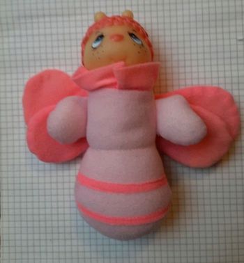 Peluche Luciole vintage tres rare lumineuse la nuit papillon