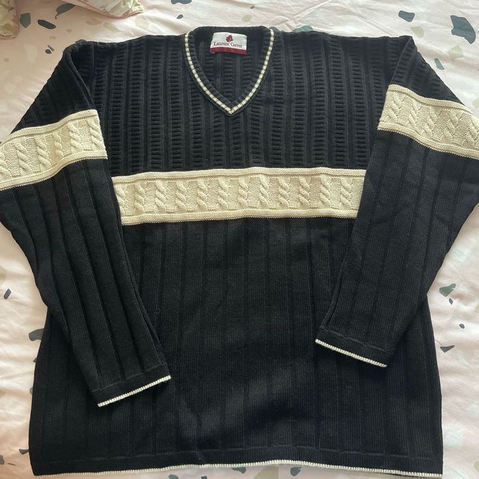 Pull homme encolure v