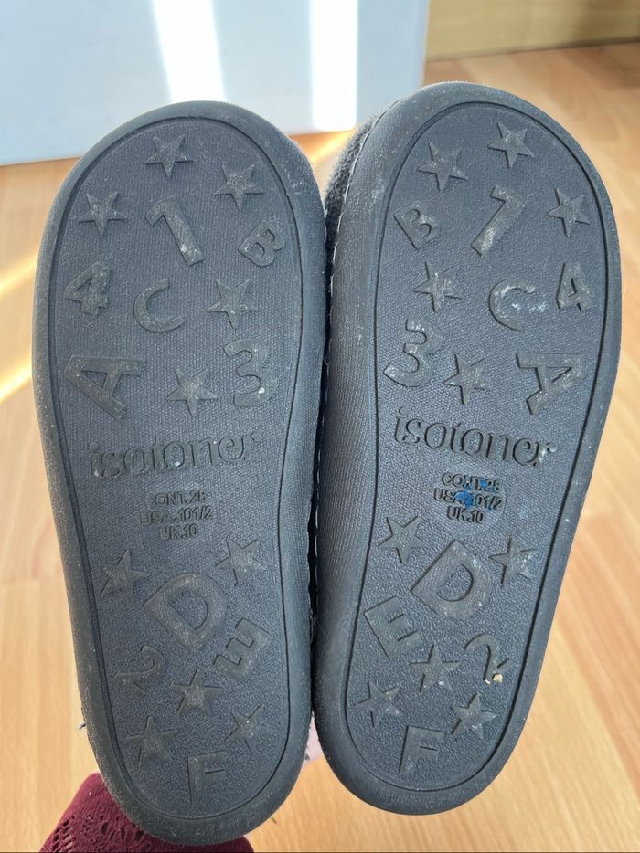Chaussons Isotoner gris foot - photo numéro 4