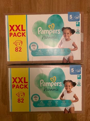 2 XXL pack Pampers taille 5 harmonie 