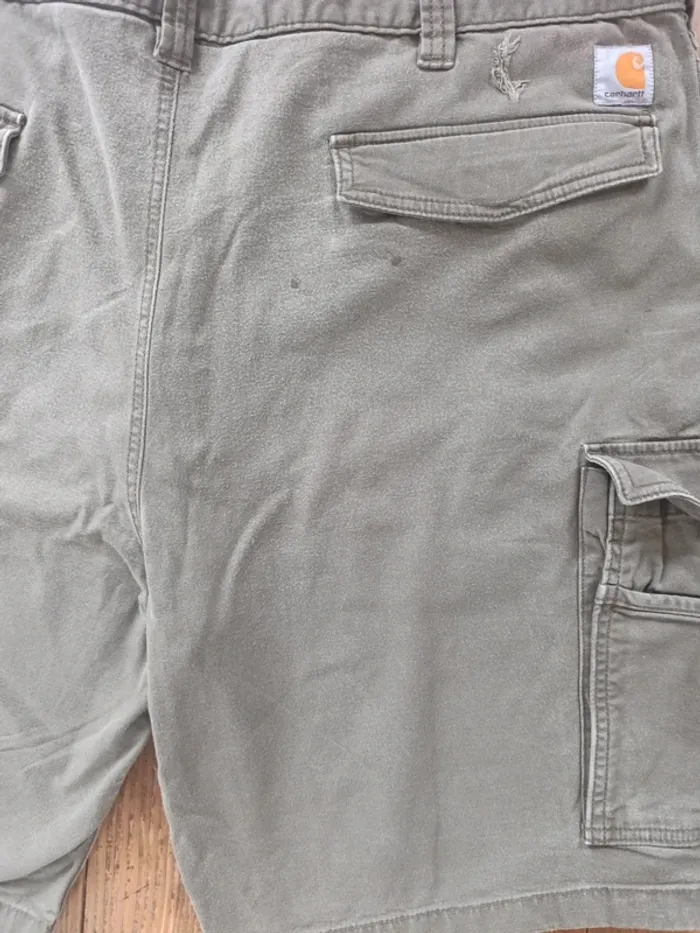 Short jean Carhartt Workwear relaxed-fit Carpenter W44 - photo numéro 8