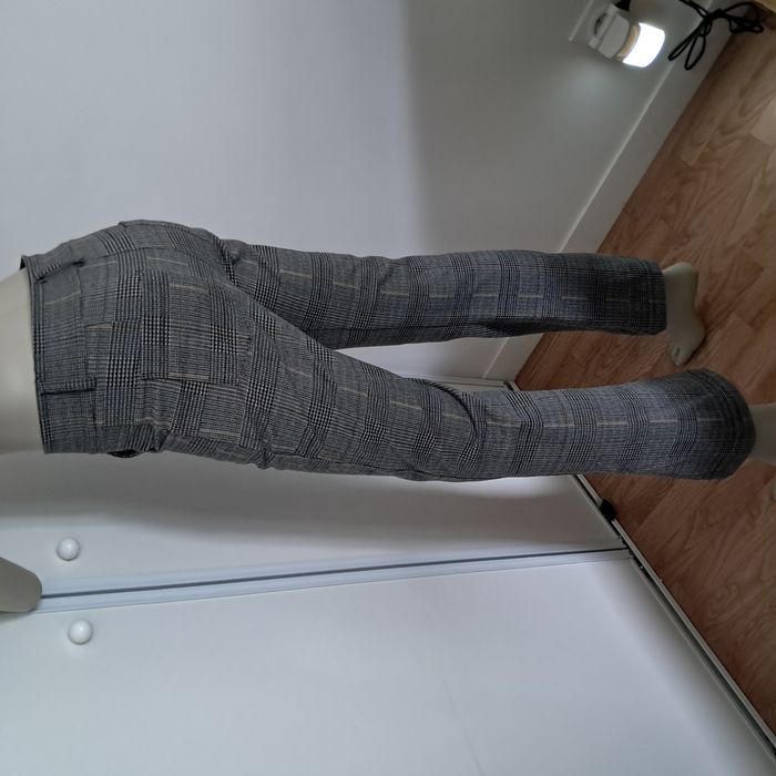 Pantalon évasé femme hiver gris à carreaux Projet X Paris Taille S - photo numéro 4