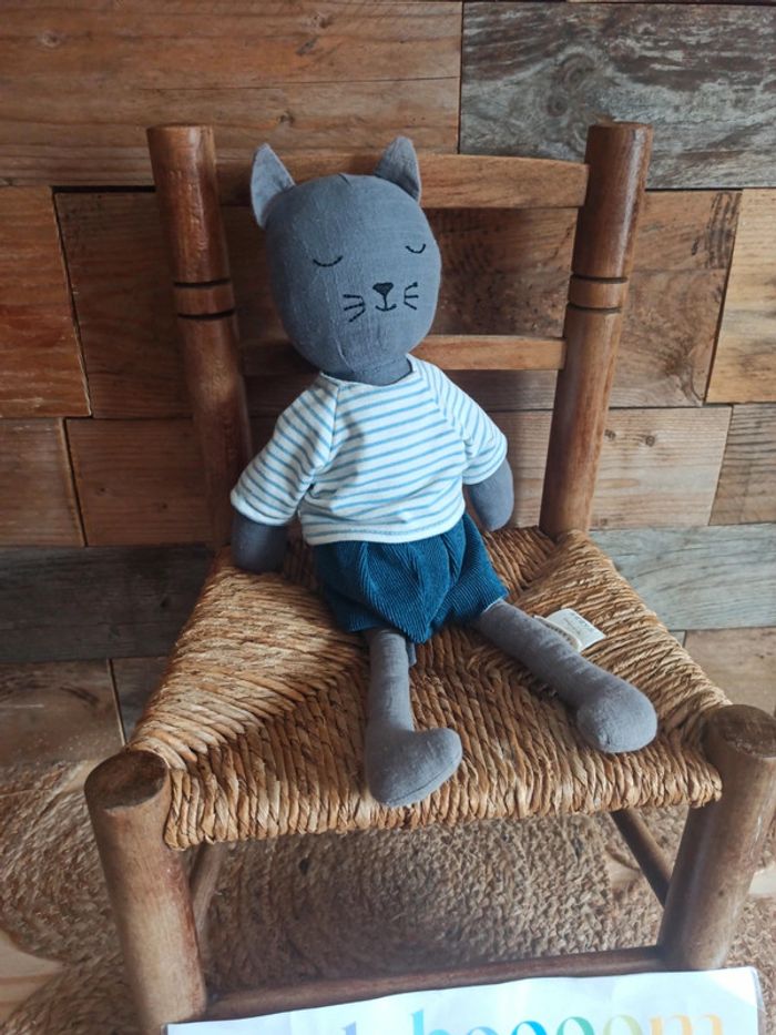 Peluche chat frisette tbe - photo numéro 2