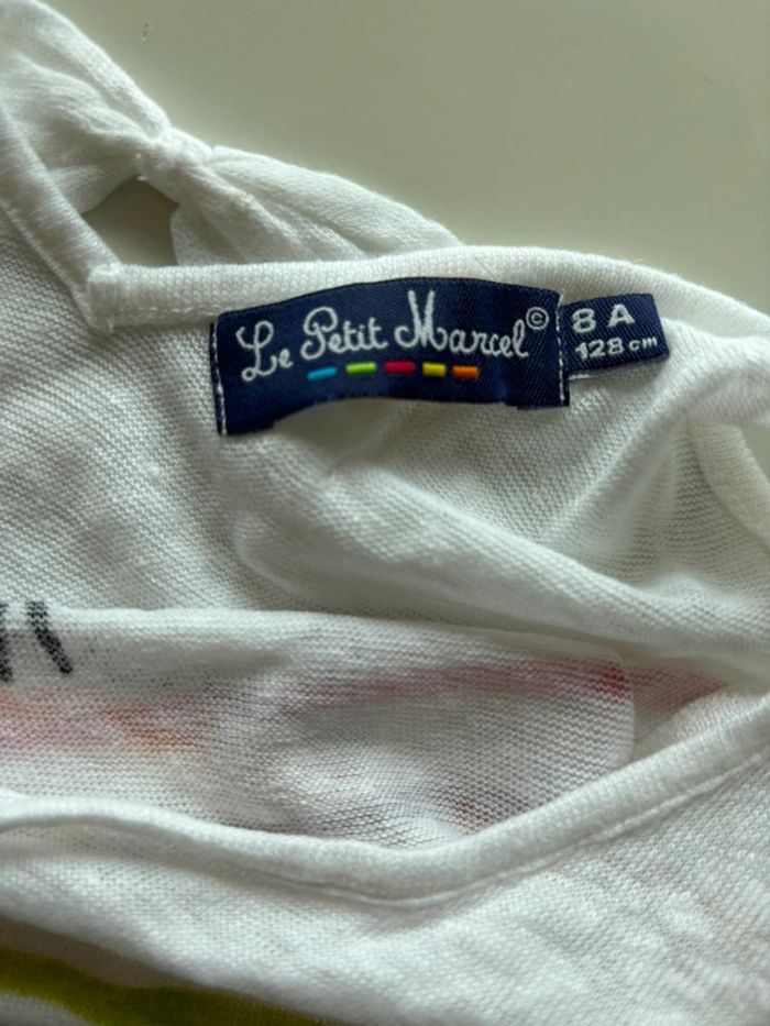 Débardeur blanc à rayures multicolores - photo numéro 3