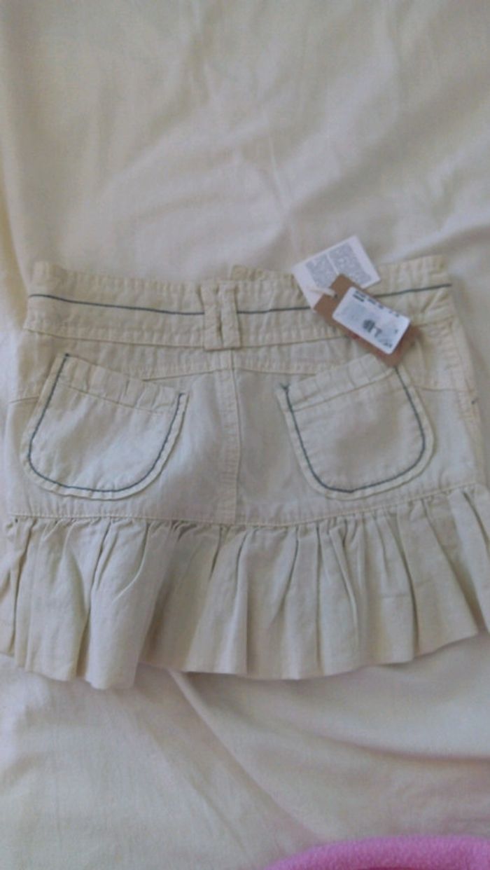 Jupe  beige à volants Diesel neuve - photo numéro 2
