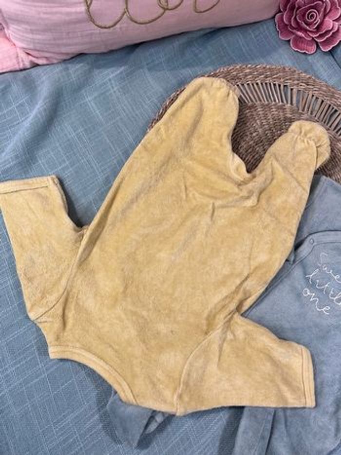 Lot 2 pyjamas velours mixte taille 1 mois - photo numéro 6