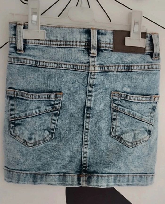 Jupe en jean bleu délavé Influx taille 6 ans - photo numéro 2