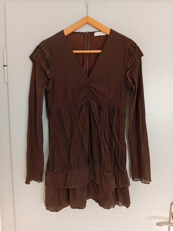 Liquette marron à rayures t40