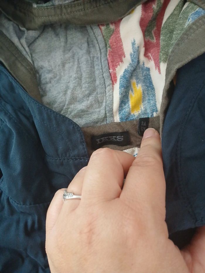 Veste parka couoe vent ikks - photo numéro 3