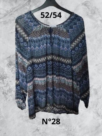 N°28 Blouse bleu marine T52/54. Modavista.