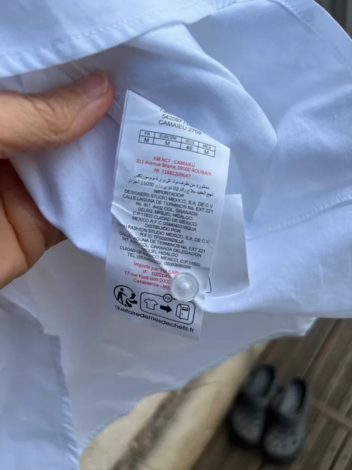 Chemise femme camaïeu blanche - photo numéro 4