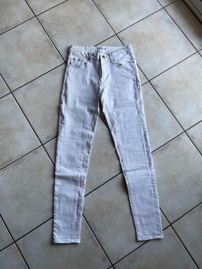 Pantalon blanc skinny