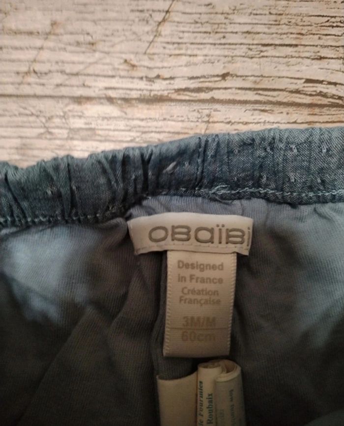 Joli pantalon en lin fille 3 mois - photo numéro 5