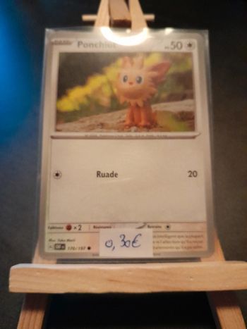 Carte Pokémon Ponchiot 170/197