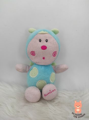 Doudou Coccinelle Bleue Luminou