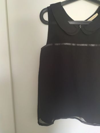 Blouse col Claudine noir Taille 2 (M) La p'tite étoile En très bon état