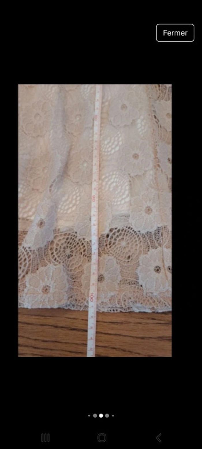 Magnifique Robe dentelles beige Paprika L - photo numéro 13