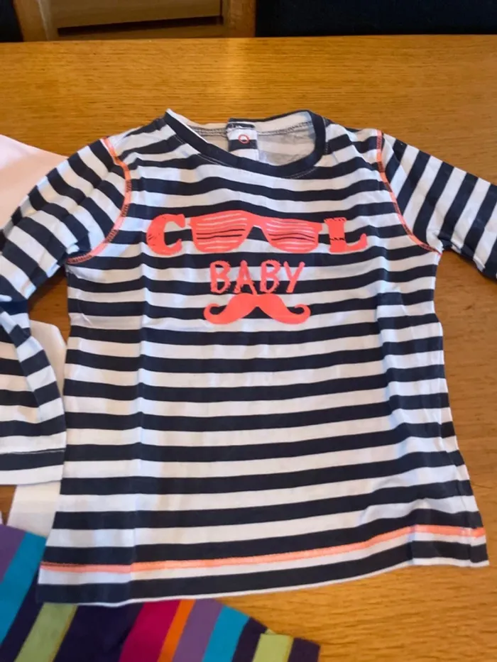 10 t-shirt manches longues fille 9 mois - photo numéro 6