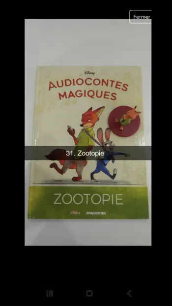 No31 audioconte Magique disney deagostini livre+figurine audio conte compte