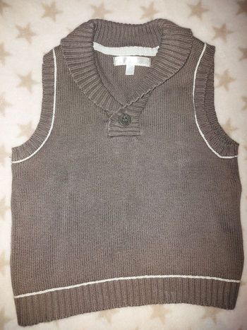 Pull sans manche 12 mois garçon