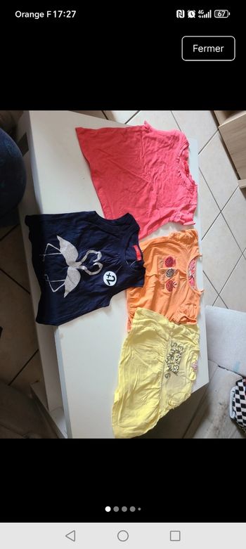 Lot t shirts manche courte taille 5 ans 