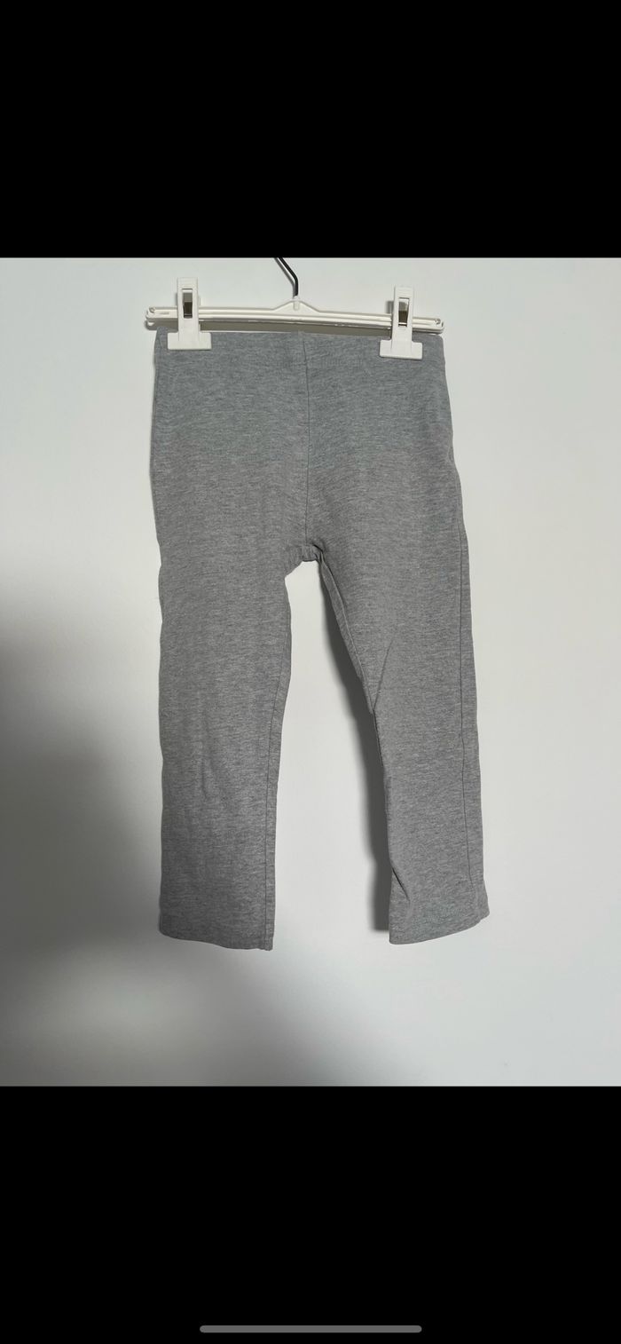 Legging pantacourt gris 10ans
