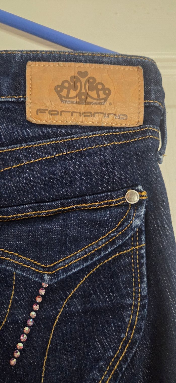 Jean Fornarina Bayley 👖 taille 28 / 36-38 – coupe slim bootcut – denim foncé – excellent état - photo numéro 5