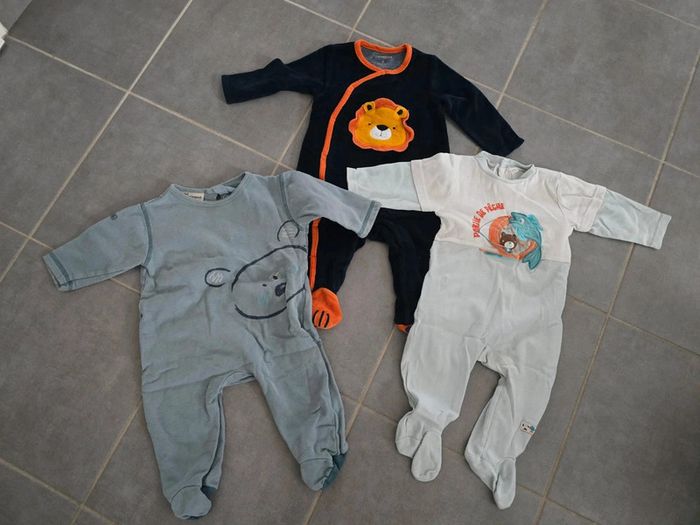 Lot de 3 pyjamas 9 mois