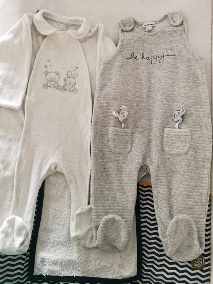 Lots de 2 grenouillère pyjama