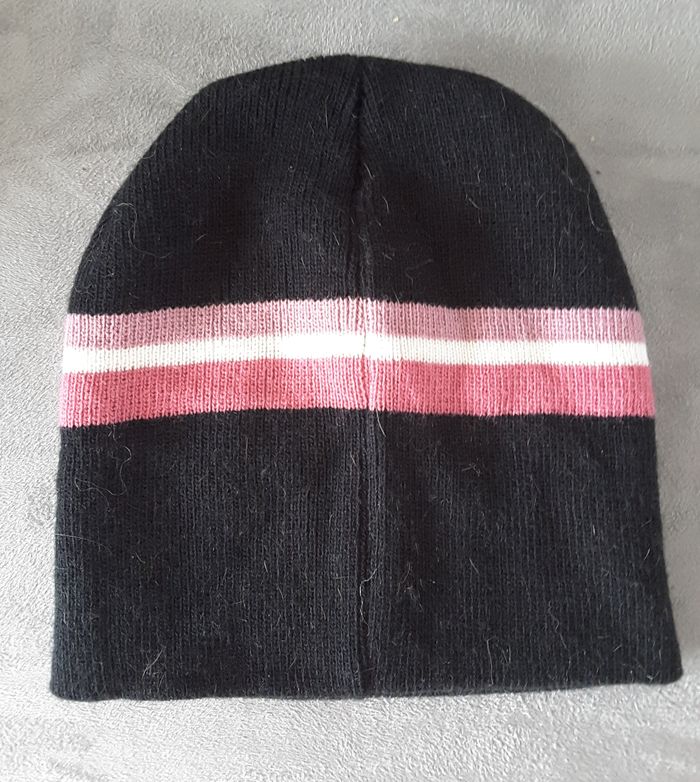 Bonnet fille noir et rose - Rosi Rosa - Taille unique - photo numéro 2
