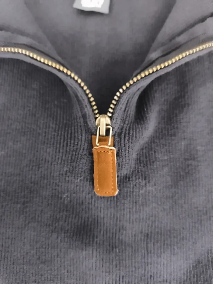 Pull quart zip camionneur marine Logo rouge Ralph Lauren excellent état homme M - photo numéro 6